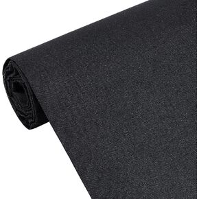 Benecreat 39.3x44.8 بوصة النسيج الأسود المتداخل ، الحديد المنسوج أحادي الجانب على التواصل القابل للانصهار ، نسيج بطانة الحديد لقمصان اللباس البلوزات ، ملحقات الخياطة