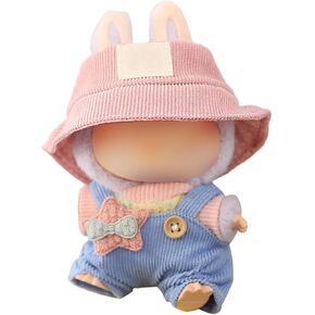 ملابس لـ Labubu ، مجموعة تنورة لدموبو دمية ، 2 قطعة مجموعة قبعة تنورة ، فستان لطيف الأزياء اللطيفة لإكسسوارات لابوبو دمى (لا دمية) (الوردي) in Kuwait