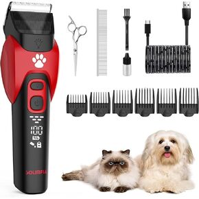 Solimpia Dog Cat Pet Clippers Shavers Electric Pet Pet Grooming Trimmer Kit Reclable Low Low Love Professional