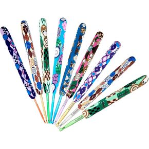 مجموعة Crochet Looen COCHET 9 قطعة ، خطاف الكروشيه من المطاط المريح مجموعة للكروشيه ، والحياكة الرفيعة ، وتوريد الكروشيه ، ومجموعات الكروشيه لمرضى التهاب المفاصل والمبتدئين.