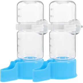 موزع مياه الطيور التلقائي Popetpop: 2pcs Pet Bird Waterer No Mess Parrot Leeder - Bird Mater Bottle Drinker for Cockatiel Finch Lovebirds Canary