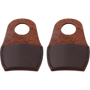 2pcs جلد الإبهام من الجلد 80x52mm أداة نحت الخشب