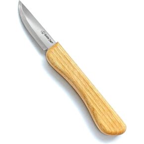 Beavercraft ، Whittling Knife C1M - Sloyd Snife - أدوات سكاكين نحت الخشب للمبتدئين - شفرة Carbon Steel Scandi - أدوات المبتدئين