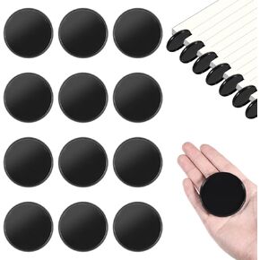 12 PCS Dissbound Discbound Discs و Binder Rings 2 بوصة 2 بوصة حلقات بلاستيكية سوداء كتب أقراص أقراص أقراص أقراص موثق لأجهزة الكمبيوتر المحمولة DIY ومستلزمات مخططات مخططات Scrapbooking