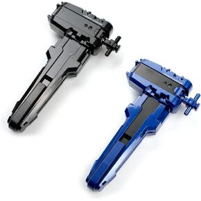 2 Pack X String Launchers ، X Winder Launcher مع Grip ، وضع اثنين من الإطلاق ، العمل فقط مع X Spinning Top (Blue+Black)