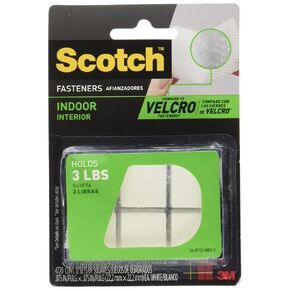 3M Indoor Fasteners White 7/8" x 7/8" 12 Sets/PK (RF4720)