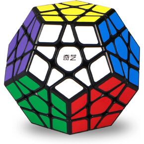 لعبة Qytoys Toys Megaminx Speed ​​Cube Toy ، لعبة اللغز السحرية Dodecahedron البنتوني ، Qiheng ABS Square Cube (ملصق 3x3)