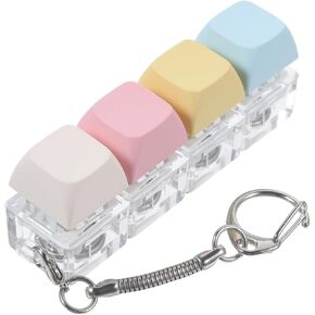 لوحة مفاتيح لوحة مفاتيح LED LED Toy -Toy - 4 ثقب الفرس مع غطاء واضح ، ولعب متعدد الألوان ، وحواس ، للبالغين والأطفال ، والإصدار الإجهاد والمرح