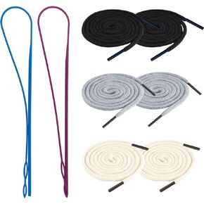 6 PCS 120cm Hoodie String استبدال مع معاطف سراويل سروال سروال سراويل سراويل سراويل (أسود ، رمادي ، بيج)