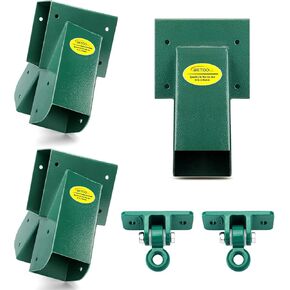 Betooll Swing Set Brackets (1Set) و Swing Bracket Middle (1Set) وشماعات التأرجح (2pairs-Green)
