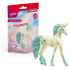 Schleich Bayala ، ألعاب يونيكورن للفتيات والفتيان ، سلسلة الأحجار الكريمة التي يمكن تحصيلها 2023 ، أكوامارين