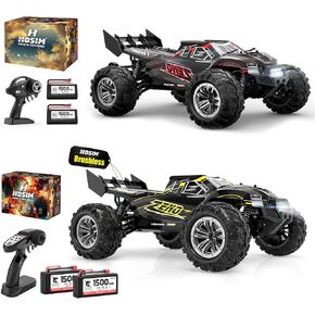 Hosim 1:10 RC Cars عالية السرعة الشاحنة RC كبيرة 48+ KMH و 1:10 Brushless RC MAX 39+ MPH التحكم عن بُعد سريعًا