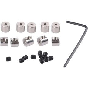 20Pcs Professional Locking Pin Backs with Security Key - Heavy-Duty Anti-Loss Metal Clasps for Enamel Pins and Lapel Accessories, Industrial-Grade Jewelry Findings with Installation Tool