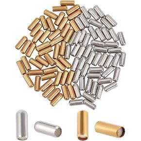 ph pandahall 100pcs دبوس الطرف النهائي المعدني دبوس الدبوس الدبوس الدعم 10 ملم المجوهرات سدادة الغطاء النحاس شريط التمرير الخرز سدادة مع سدادة مطاط