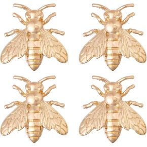 chgcraft 4pcs bee bee monicel pin pin pins for suit supr twlar backpack decortations party eniversary eniversaly hose ، golden.