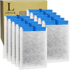 16 Pack Large Replacement Filter Cartridges Compatible with Tetra Whisper Bio-Bag Filters Large Aquarium Filter Cartridges for Whisper 20i/40i IQ20/30/45/60