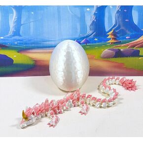 Dragon Unicorn ، ثلاثي الأبعاد المطبوع أبيض ووردي Dragon Dragon ، Toy Toy ADHD ADHD ، Decor Decor Decor Decor Toy D051-DR ، كبير ، بني