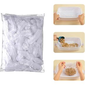 septillar Disposable Small Animal Litter Box Liners [50pcs, 14x9.5inch] Litter Tray Toilet Plastic Film for Rabbit Guinea Pig Chinchilla Hedgehog