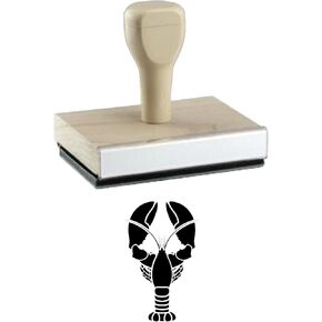 Infusion Lobster Rubber Stamp, 1 X 2'' Wood Stamp