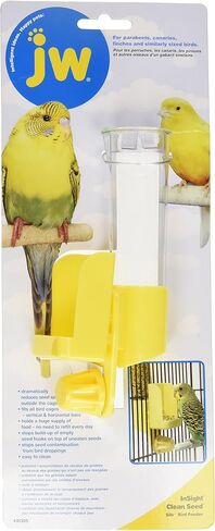 JW Pet Company Clean Seed Silo Bird Feeder Bird Accessory, Regular (Colors Vary) (Pack of 2) in Saudi Arabia