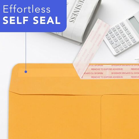 Manilla Envelopes 6x9 Self Seal 500 PCS 100GSM, FUACJLIE Brown Kraft Large Catalog Envelopes Paper 6x9 Letter Size with Peel and Seal Flap for Home, Mailing, Business and Storage in Saudi Arabia