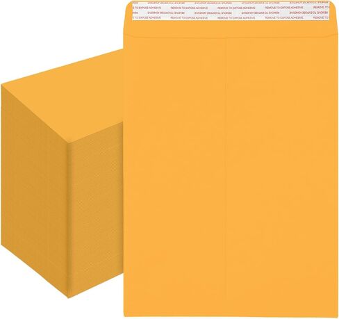 Manilla Envelopes 6x9 Self Seal 500 PCS 100GSM, FUACJLIE Brown Kraft Large Catalog Envelopes Paper 6x9 Letter Size with Peel and Seal Flap for Home, Mailing, Business and Storage in Saudi Arabia