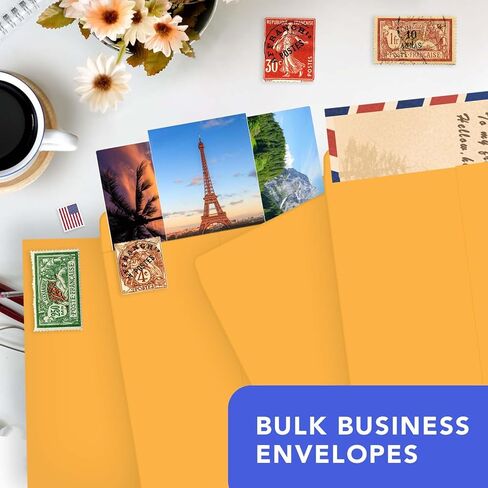 Manilla Envelopes 6x9 Self Seal 500 PCS 100GSM, FUACJLIE Brown Kraft Large Catalog Envelopes Paper 6x9 Letter Size with Peel and Seal Flap for Home, Mailing, Business and Storage in Saudi Arabia