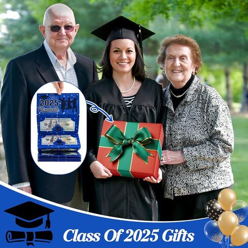 Class of 2025 Surprise Money Envelopes For Cash Gifts, Graduation Money Gift Ideas For Men Women Girl Boy Daughter Son, College Middle High School Graduation Gifts (Blue) in Kuwait