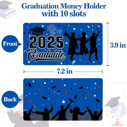 Class of 2025 Surprise Money Envelopes For Cash Gifts, Graduation Money Gift Ideas For Men Women Girl Boy Daughter Son, College Middle High School Graduation Gifts (Blue) in Kuwait