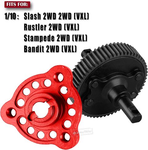 RC Upgrades Part for 1/10 Slash/Rustler/Stampede/Bandit 2WD VXL,48P 76T 83T 86T 90T Spur Gear &Transmission Gear &Slipper Clutch &Pressure Plate &Slipper Rebuild Kit,Red in Kuwait