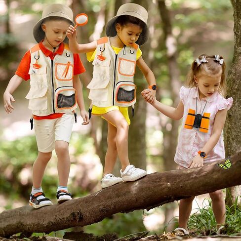 Kids Explorer Kit & Bug Catcher Kit, Camping Gear for Kids, Outdoor Exploration Set with Vest & Hat, Backpack, Ideal Outdoor Camping Adventure Toys for Boys Girls 3-12 in Saudi Arabia