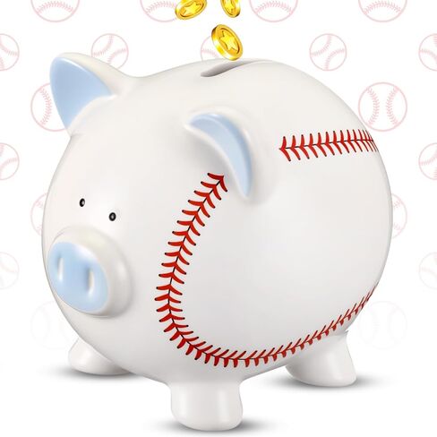 Ceramic Piggy Bank Mini Cute Money Saving Bank Porcelain Decor Coin Box Little Decoration Pig Money Container Special Birthday Christmas New Year Gift(Heart) in Saudi Arabia