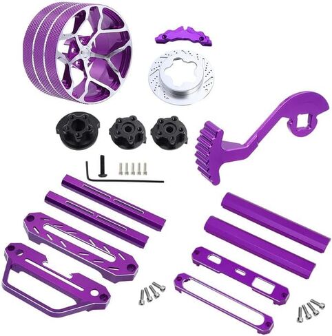 4PCS Transmitter Protector Frame/Control Base Protector Frame/Transmitter Steering Wheel/Transmitter Steering Wheel Trigger for Flysky Noble NB4 Remote Control Upgrade Parts （Purple） in Saudi Arabia
