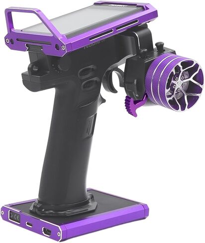 4PCS Transmitter Protector Frame/Control Base Protector Frame/Transmitter Steering Wheel/Transmitter Steering Wheel Trigger for Flysky Noble NB4 Remote Control Upgrade Parts （Purple） in Saudi Arabia