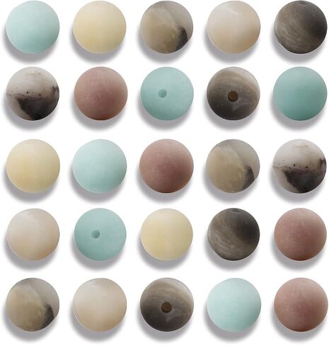 100pcs 8mm Matte Matte Black Onyx Agate Beads Round Rould Gemstone Stone Beads for Jewerly with Crystal Stretch Cord in Kuwait