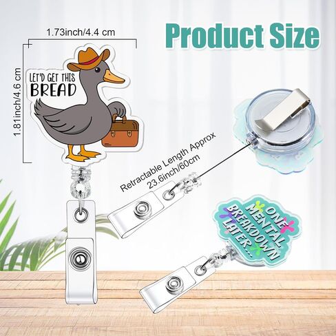 Geyoga 18 Pcs Funny Nurse Badge Reel Cute Retractable Nurse Badge Reel Holder ID Clips for Doctor Student Men Women Office Nurses Lanyard Supplies Accessories Bulk Gifts(Funny Style) in Saudi Arabia