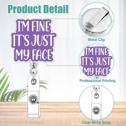 Geyoga 18 Pcs Funny Nurse Badge Reel Cute Retractable Nurse Badge Reel Holder ID Clips for Doctor Student Men Women Office Nurses Lanyard Supplies Accessories Bulk Gifts(Funny Style) in Saudi Arabia