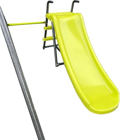 Metal Swing Set Six Function Swingset with Basketball Hoop,Net,Mini Slide,Canvas Saucer Seat for Backyard,Kids Ages 3+,440lbs Capacity,Green and Blue in Saudi Arabia