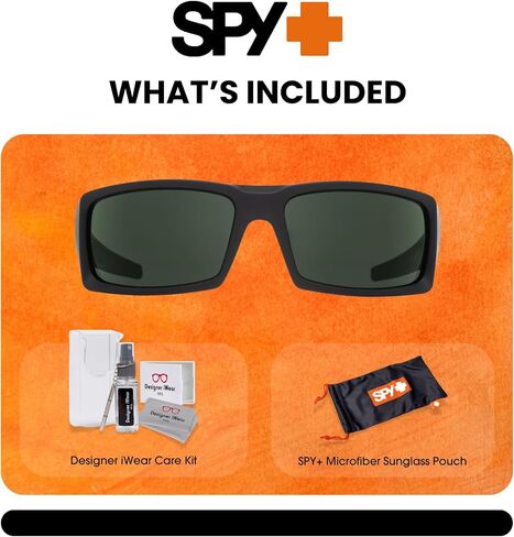 SPY General Rectangle Sunglasses for Men for Women + BUNDLE with Designer iWear Complimentary Eyewear Kit in Kuwait