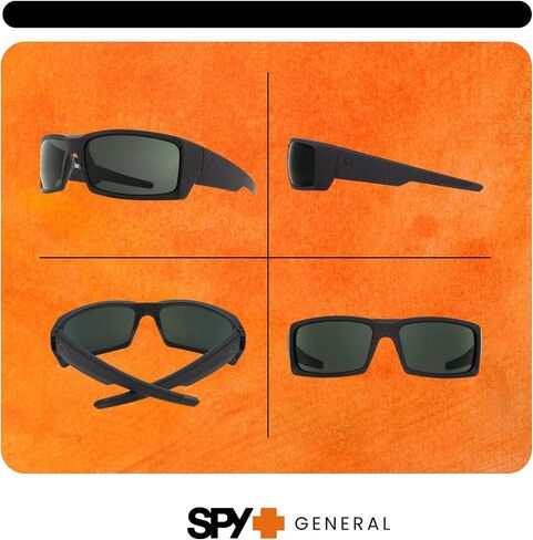 SPY General Rectangle Sunglasses for Men for Women + BUNDLE with Designer iWear Complimentary Eyewear Kit in Kuwait