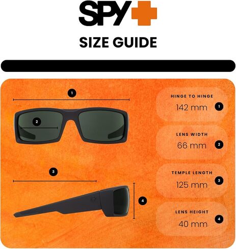 SPY General Rectangle Sunglasses for Men for Women + BUNDLE with Designer iWear Complimentary Eyewear Kit in Kuwait