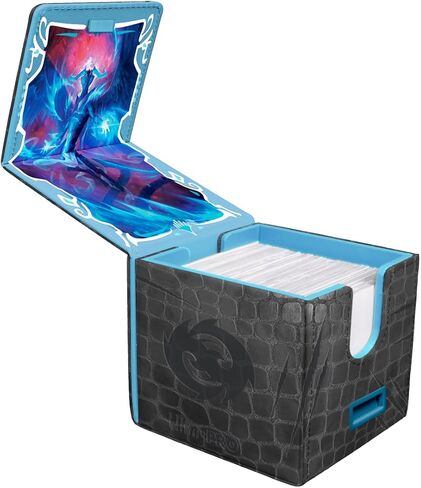 Ultra Pro - Tarkir Dragonstorm Teval, Arbiter of Virtue Premium Alcove Edge Deck Box for Magic: The Gathering | Premium Deck Box Dragon Scale Design Magnetic Closure Card Storage MTG Accessories in Kuwait