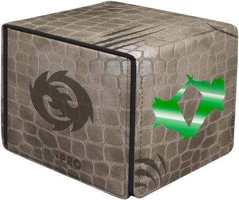Ultra Pro - Tarkir Dragonstorm Teval, Arbiter of Virtue Premium Alcove Edge Deck Box for Magic: The Gathering | Premium Deck Box Dragon Scale Design Magnetic Closure Card Storage MTG Accessories in Kuwait
