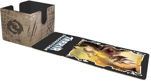 Ultra Pro - Tarkir Dragonstorm Teval, Arbiter of Virtue Premium Alcove Edge Deck Box for Magic: The Gathering | Premium Deck Box Dragon Scale Design Magnetic Closure Card Storage MTG Accessories in Kuwait