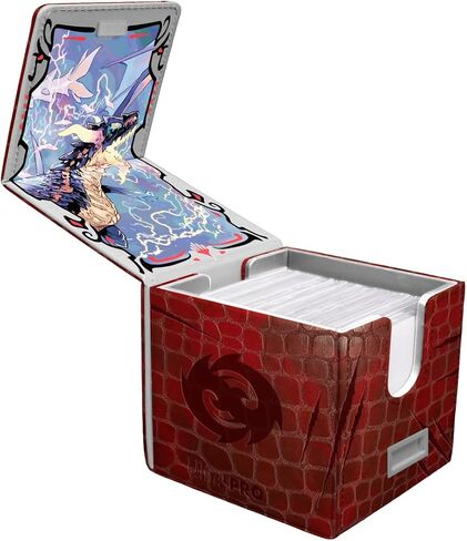 Ultra Pro - Tarkir Dragonstorm Teval, Arbiter of Virtue Premium Alcove Edge Deck Box for Magic: The Gathering | Premium Deck Box Dragon Scale Design Magnetic Closure Card Storage MTG Accessories in Kuwait