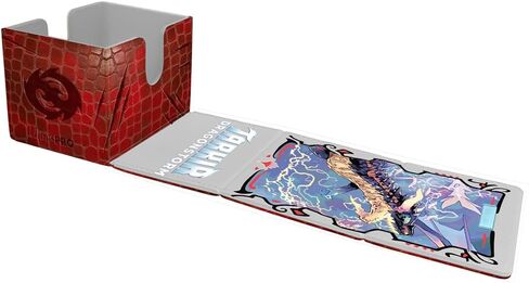 Ultra Pro - Tarkir Dragonstorm Teval, Arbiter of Virtue Premium Alcove Edge Deck Box for Magic: The Gathering | Premium Deck Box Dragon Scale Design Magnetic Closure Card Storage MTG Accessories in Kuwait