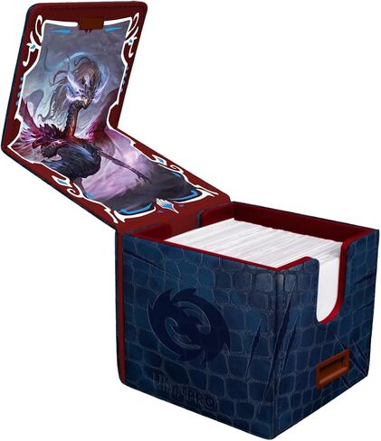Ultra Pro - Tarkir Dragonstorm Teval, Arbiter of Virtue Premium Alcove Edge Deck Box for Magic: The Gathering | Premium Deck Box Dragon Scale Design Magnetic Closure Card Storage MTG Accessories in Kuwait