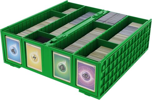 BCW Collectible Card Bin – Green | Holds 3200 Cards | Includes 4 Dividers | Storage for Pokémon, MTG & Sports Cards in Kuwait