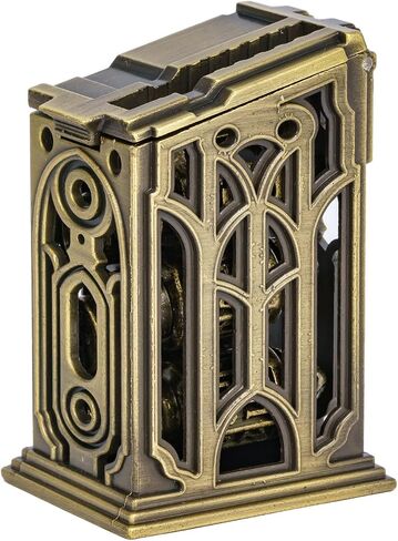 UDIXI Metal DND Bullet Dice Set with Magazine Container, 7-Die Polyhedral Metal Dice Set Cyberpunk Style for Warhammer 40K, D&D, Sci-Fi, War or Other Tabletop Games（Bronze） in Saudi Arabia