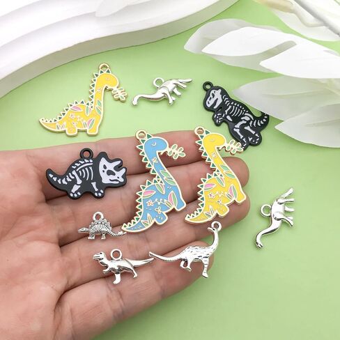 36pcs سبيكة المينا للحيوانات سلسلة قلادة المجوهرات صنع أقراط مفاتيح DIY قلادة تصميم مختلف سحر المجوهرات صنع الأساور قلادة (SN731) in Kuwait